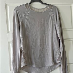 Women's Long Sleeve Gray Top Lululemom